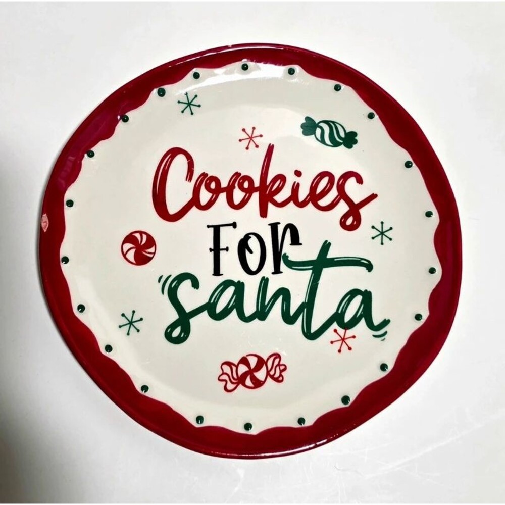Christmas Cookies for Santa plate